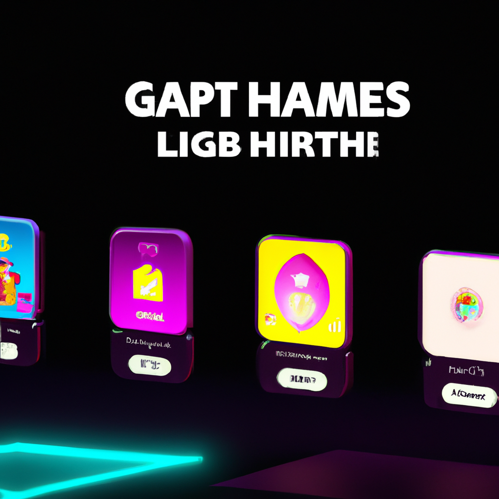 ArcadeForge hero: neon arcade interface with leaderboards